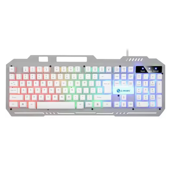 Клавіатура провідна Limeide К-25 з RGB підсвічуванням USB Grey (3_06422)