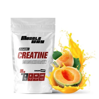 Креатин моногидрат Muscle Way Creatine Monohіdrate POWER+ 99,9% порошковый на 50 порций 250 г Дыня (14-125-cre-mw-rs250-7)