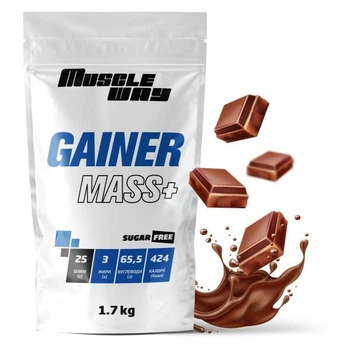 Гейнер для набору м'язової маси MuscleWay в порошку 1.7 кг Шоколад (33-126-geiner-muscleway-1-7kg/1)