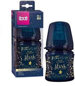 Пляшечка із силіконовою соскою "Stardust", 120 мл - Lovi 120ml (1297149-31101194)