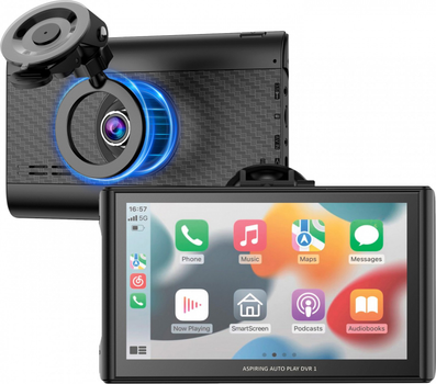 Автомобильный монитор Aspiring Auto Play DVR 1 Magnet CarPlay Android auto (DVR-S801)