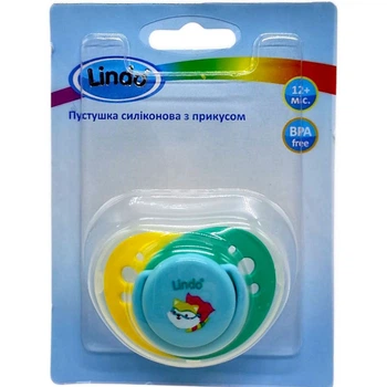 Пустушка силіконова від 1 року супер кіт Lindo (А 32/12+) (258704)