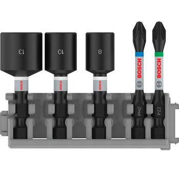 Набор бит и торцевых ключей Bosch Impact Control, 5 шт (2608522350)