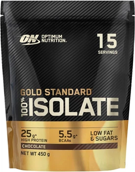 Протеїн Optimum Nutrition Gold Standard 100% Isolate 450 г, Chocolate