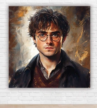 Бумажный плакат "Взрослый Гарри Поттер, Harry Potter" 1,5х1,5м