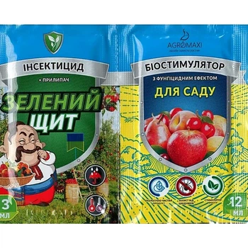 Инсектицид Зеленый щит для сада + биостимулятор 3 мл + 12 мл Агромакси