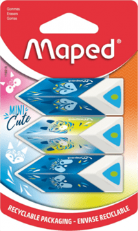 Гумка MAPED МР119518 "MINI CUTE" 3шт. в блістері (18) /MP.119518/