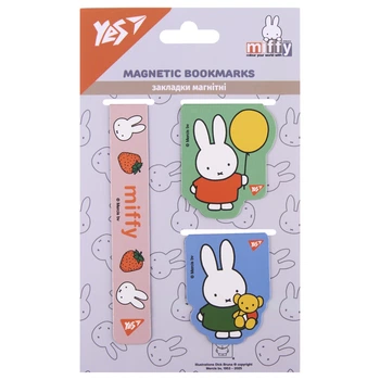 Закладки магнітні Yes Miffy 3 шт
