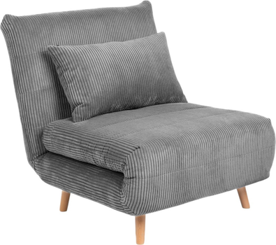 Sofa HOMLA Solace 1-osobowa z funkcją spania 83 x 91 x 84 cm Grey (5904183871639)