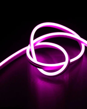 Гнучкий неон FlexGlow LUX 220V рожевого кольору 10 метрів