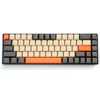 Механическая клавиатура беспроводная 60% блютуз игровая ZIYOULANG K68 геймерская маханика для компьютера ПК телефона планшета ноутбука bluetooth клава эргономичная на красных свичах украинская раскладка на свечах