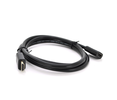 Подовжувач Merlion VEGGIEG HDMI (M) - HDMI (F) v2.0 4K 0.5 м Black (HF-0.5)