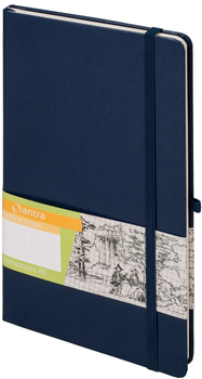 Notes Antra Romantyzm A5 kropki granatowy (5904210044517)