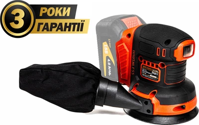 Эксцентриковая аккумуляторная шлифмашина GTM OSC18/125BL 18 Вб ез АКБ и ЗУ (OSC18/125BL_BARE TOOL)