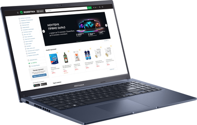 Ноутбук ASUS Vivobook 15 X1502VA-BQ737 (90NB10T1-M01AF0) Quiet Blue / 15.6" IPS Full HD / Intel Core i5-13420H / RAM 16 ГБ / SSD 1 ТБ