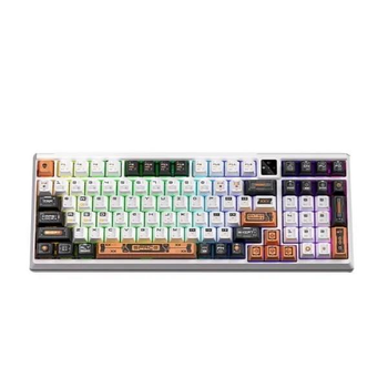 Механическая беспроводная клавиатура LANGTU T98 с переключателями hotswap, Type-C, Bluetooth, 2,4 ГГц, RGB подсветка, 98 клавиш (раскладка ENG, QWERTY)