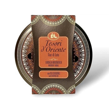Аромасвеча Tesori d’Oriente цветок лотоса candela aromatica fior di loto, 200 мл