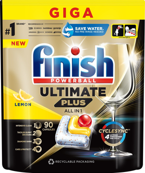 Kapsułki do zmywarki Finish Ultimate Plus All in 1 90 szt (5908252011025)