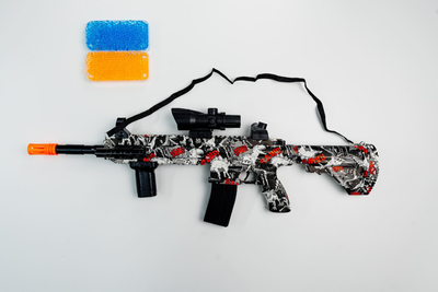 Дитячий іграшковий автомат на орбізах Орбіган HK416 RAWR стріляє гідрогелевими кулями Гель бластер акумуляторний + 2000 орбізів