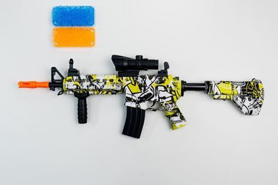 Дитячий іграшковий автомат на орбізах Орбіган HK416 EXTREME стріляє гідрогелевими кулями Гель бластер акумуляторний + 3000 орбізів