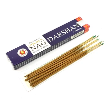 Благовоние Golden Nag Darshan Vijayshree 15 грамм. Аромапалочки Даршан (32602)