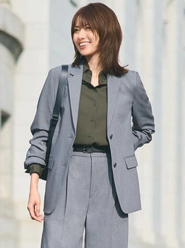 Піджак подовжений жіночий Uniqlo 116700235 XS Сірий (1159832805)