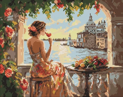 Алмазна мозаїка "Літні мрії" 40*50см, термопакет, ТМ Ідейка