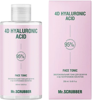 Зволожувальний тонік для обличчя Mr.Scrubber 4D Hyaluronic Acid 250 мл (4823109703018)