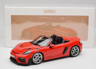 Модель автомобіля Porsche 718 Spyder RS 2023 Guards Red Lim. Edition by Norev, Scale 1:18