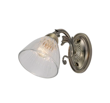 Бра настенное Valeso в классическом стиле под одну лампу Е27 бронзовое IP20 G 07475/1W Antique brass