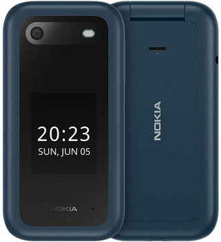 Telefon komórkowy Nokia 2660 DualSim Blue + stacja dokująca (5908265518078)