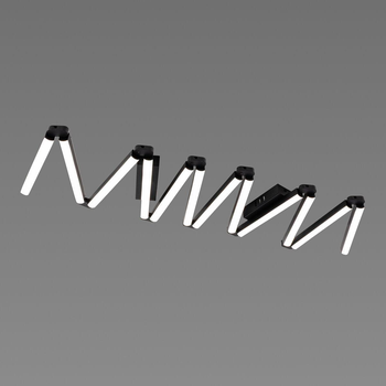 Потолочная LED люстра 40W Valeso со складной конструкцией 6000К черная IP20 LED13311-12