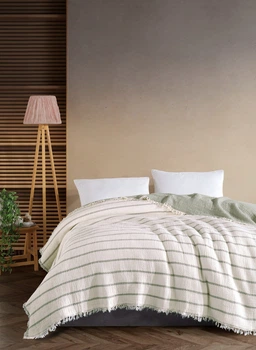 Муслиновое покрывало MOSS Exclusive Muslin Евро 230 х 250 см Муслин Зеленый