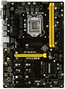 Материнська плата Biostar TB250-BTC (TB250-BTC) (Socket 1151, Intel B250, ATX) Б/в