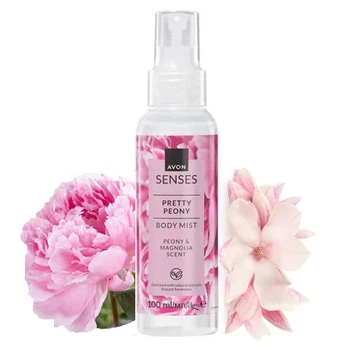 Лосьон-спрей для тела «Ніжна півонія» - Avon Naturals 100 мл