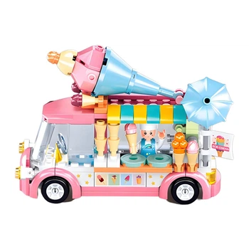Конструктор M38-B0993A Sluban Girl’s Dream «Кафе-мороженое на колёсах», 145 деталей