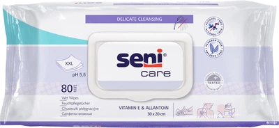Влажные салфетки для ухода за кожей Seni Care 80 шт (5900516422417)