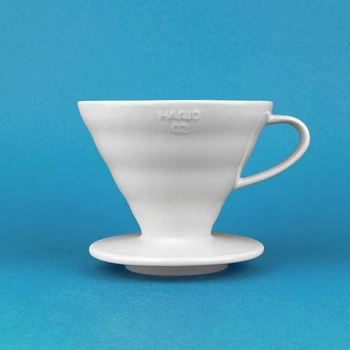 Пуровер Hario V60 02 керамічний на 1-4 чашки білий vdc-02w