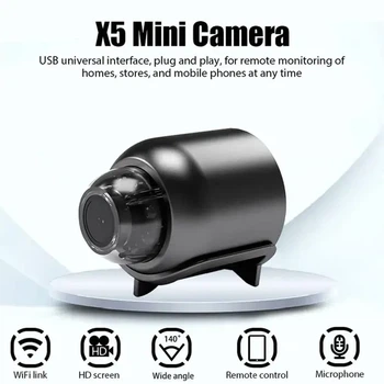 Портативная камера с ночной съемкой 1080P, X5 Mini / Мини Wi-Fi камера с удаленным доступом