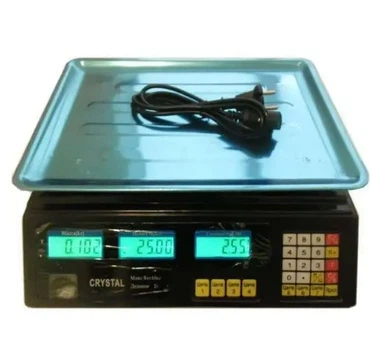 Торговые электровесы со счетчиком цены Crystal CR 50 kg 6v (2gm)