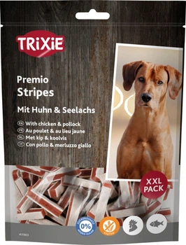 Ласощі для собак Trixie 31803 Premio Chicken and Pollock Stripes XXL палички курка / лосось 300 г (4011905318035)