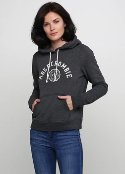 Худи женское - худи Abercrombie & Fitch AF6060W M Серый