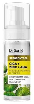 Інтенсивна очищаюча пінка для обличчя "Цика + Цинк + АНА" - Dr. Sante Sebocontrol Cleansing Foam 150мл (150мл) (1270943-435343789-2)