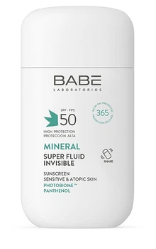 Сонцезахисний мінеральний флюїд з SPF 50 - Babe Laboratorios Sunscreen Mineral Fluid 50ml (50ml)