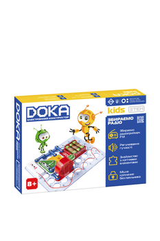 Конструктор электронный DOKA 'СОБИРАЕМ РАДИО' цвет разноцветный DOKA ЦБ-00264879