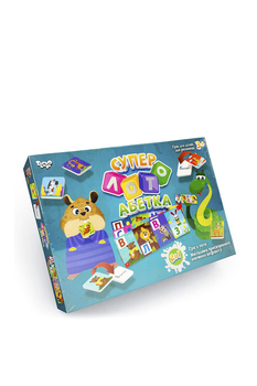 Настільна гра супер лото Абетка колір різнокольоровий Danko Toys ЦБ-00260841