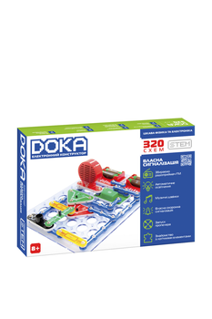 Конструктор электронный DOKA "320 СХЕМ" цвет разноцветный DOKA ЦБ-00264882