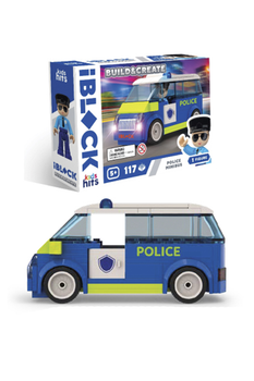 Конструктор Kids hits IBLOCK JUNIOR Police Van цвет разноцветный IBLOCK ЦБ-00265699