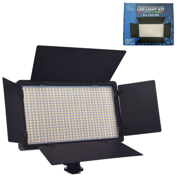 Профессиональная LED лампа видеосвет Varicolor PRO LED U800+ (3200-5600K) с сетевым адаптером