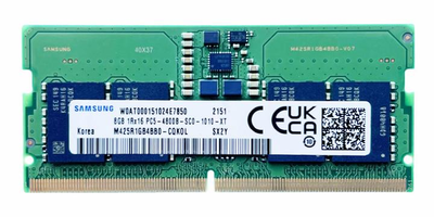 Samsung 8GB DDR5-4800 SO-DIMM, 38400 Мб/с RAM для ноутбуків (M425R1GB4BB0-CQKOL)